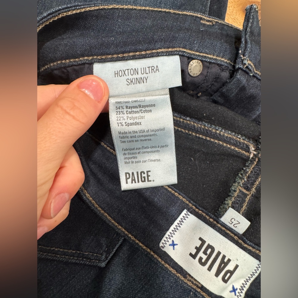 PAIGE Hoxton Ultra Skinny Jeans - SIZE 25